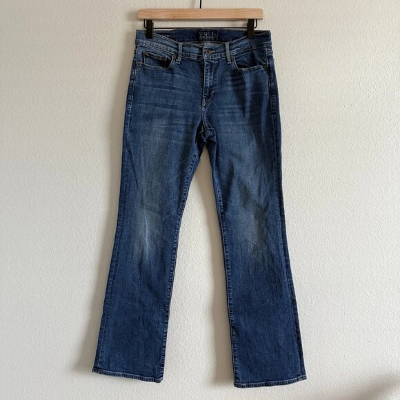 Lucky Brand Denim - Lucky Brand Sweet Boot Women’s Denim, Size 12 Mid Rise Dark Wash Straight Leg